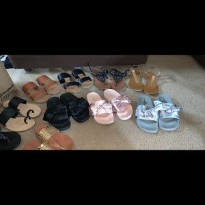 Various sandals